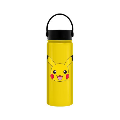 Silver Buffalo Pokemon Pikachu - Happy Face 20oz Stainless Steel Water Bottle | Target