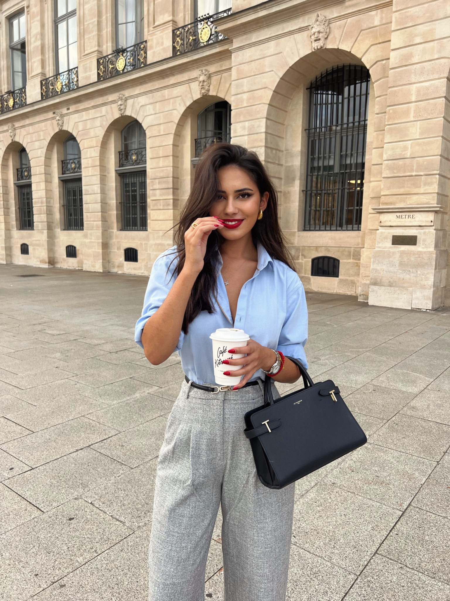 Work/Uni outfit 🧿 light blue goes so well with grey!! 

#LTKSeasonal #LTKstyletip #LTKworkwear