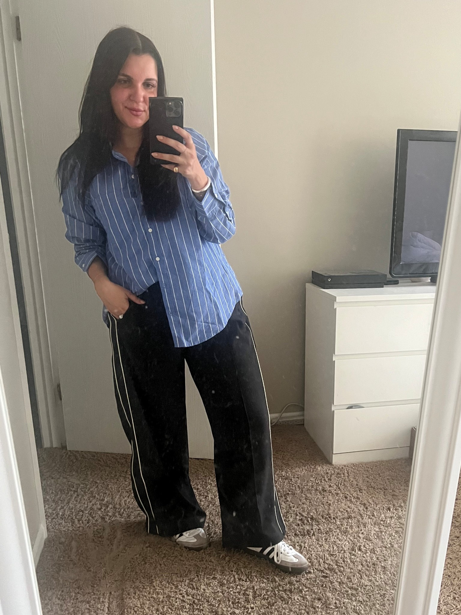 stripes on stripes 

#LTKMidsize #LTKPetite #LTKStyleTip