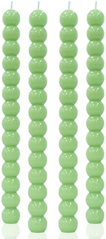 MAITREYA Green Spiral Taper Candles-Set of 4 for Decoration Weddings Party Church-Unscented Dripl... | Amazon (US)