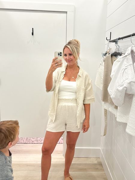 Neutral Summer Outfit
set | white tank top 

#LTKActive #LTKSaleAlert #LTKFindsUnder50