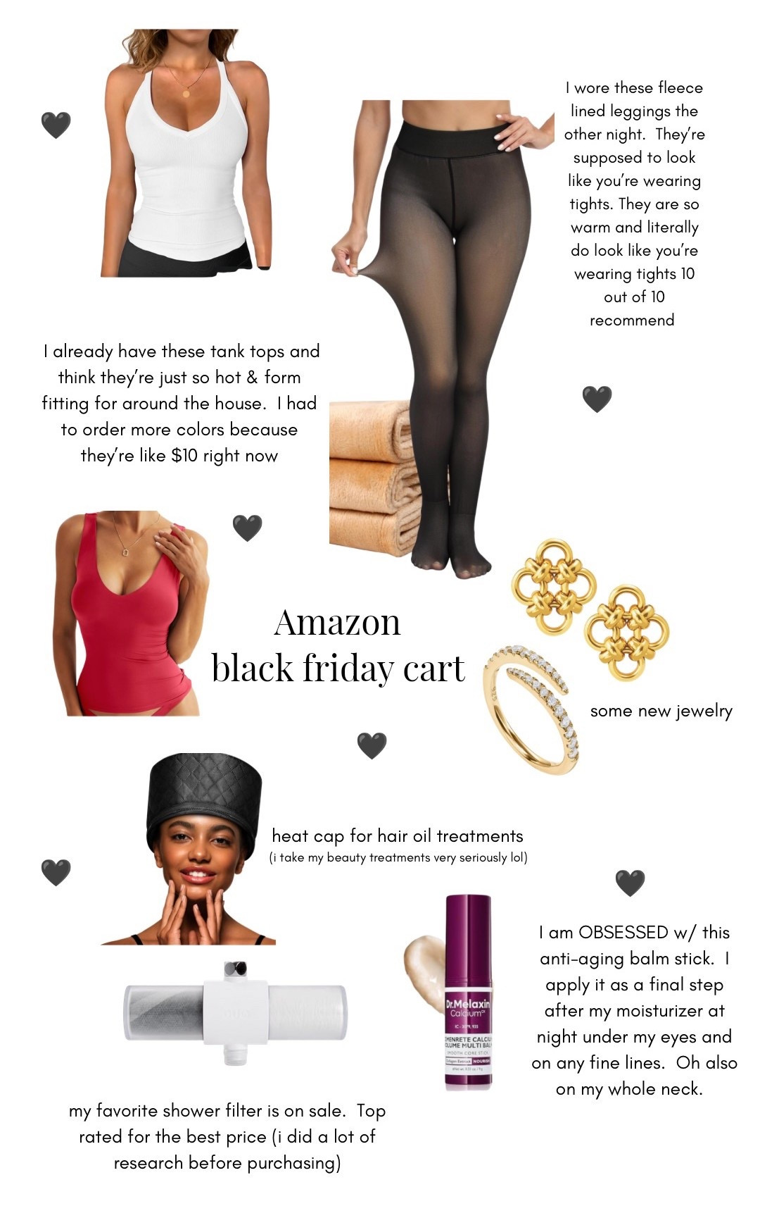 My Amazon Black Friday finds 🤍
Sharing the little things that are making my life prettier, cozier, and way more extra this season. From the $10 tanks I wear nonstop, to the “tights-but-actually-leggings” I’m obsessed with, to my holy-grail anti-aging balm stick — everything is linked because these deals are too good to gatekeep.

Self-care, beauty upgrades, and wardrobe staples all on sale ✨
Tap to shop my exact BF picks!


#LTKHoliday #LTKGiftGuide #LTKCyberWeek