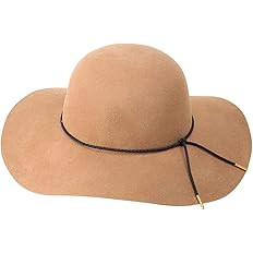 Lanzom Women Lady Retro Wide Brim Large Floppy Panama Hat Belt Wool Fedora Hat | Amazon (US)