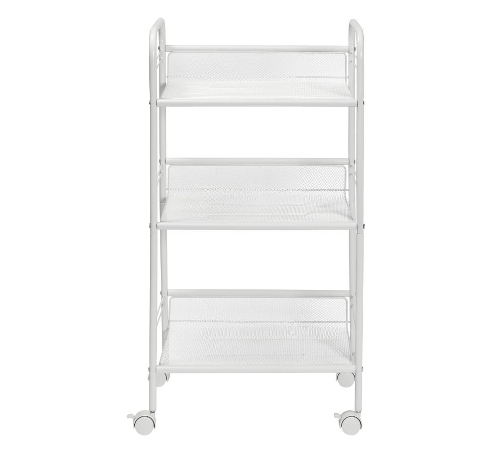 3-Tier Mesh Rolling Cart | Pottery Barn (US)