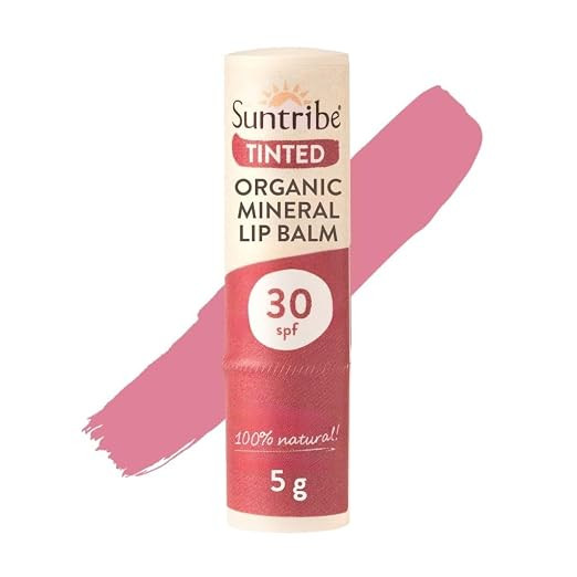 Suntribe Mineralischer Bio-Lippenbalsam Getönt LSF 30/5 g – 100% Natürlich, Nanofreier Minera... | Amazon (DE)
