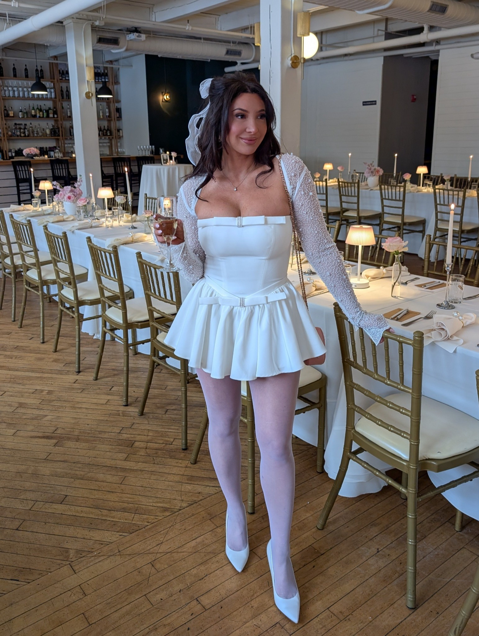 bridal shower outfit by nana Jacqueline - runs small-- size up or use size chart accordingly. shoes half size up top! 

#LTKWedding #LTKSaleAlert #LTKSeasonal