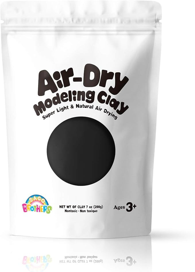 Sago Brothers Modeling Clay for Kids - Black,7 oz Molding Magic Clay for Kids Air Dry, Super Soft... | Amazon (US)