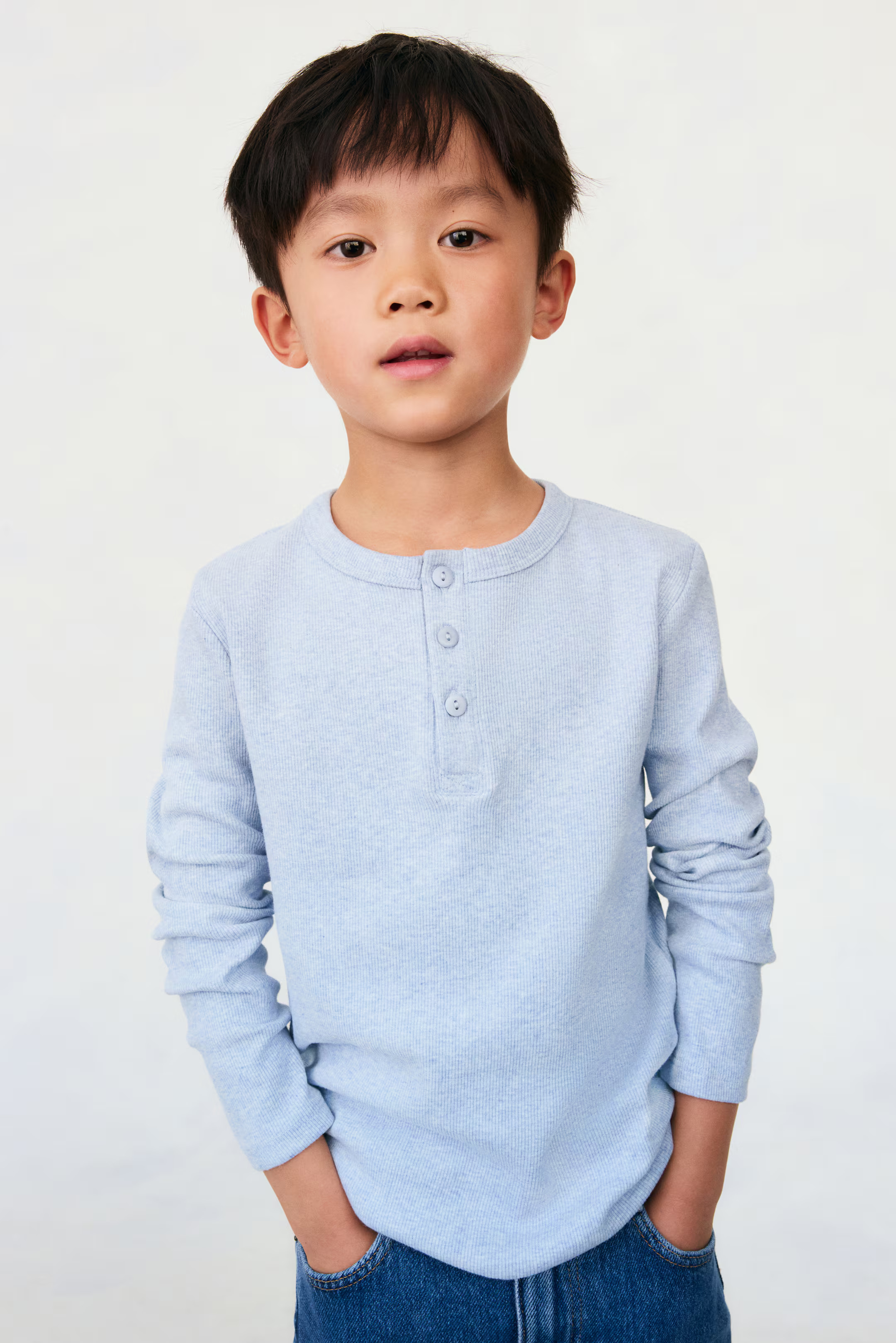 Cotton Henley Shirt | H&M (US + CA)