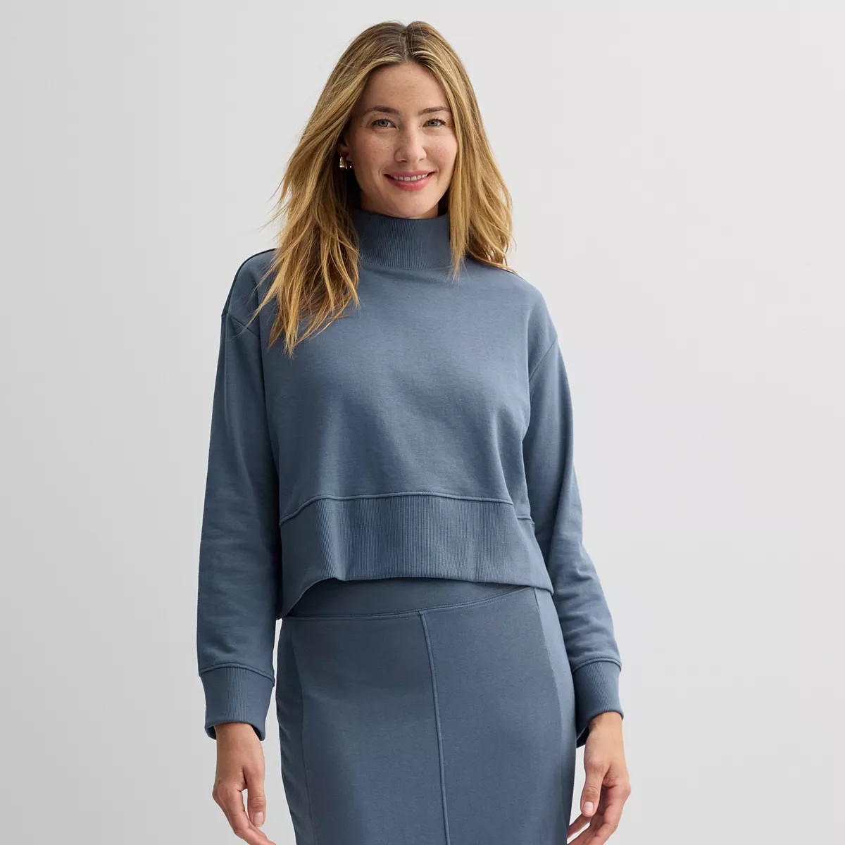 Women's Sonoma Goods For Life® Fleece Turtleneck Top | Kohl's