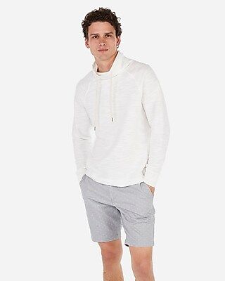 Terry Funnel Neck Hoodie | Express