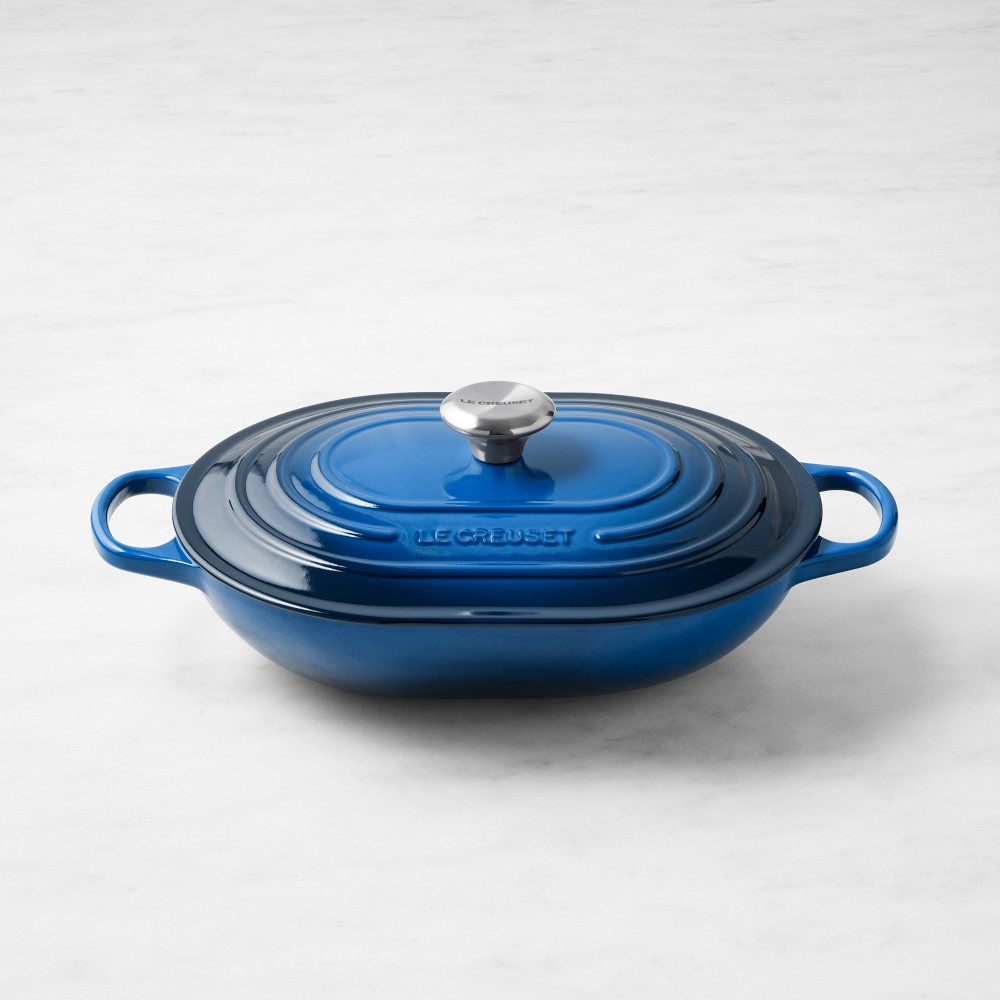 Le Creuset Signature Enameled Cast Iron Covered Oval Casserole, 3 3/4-Qt. | Williams-Sonoma