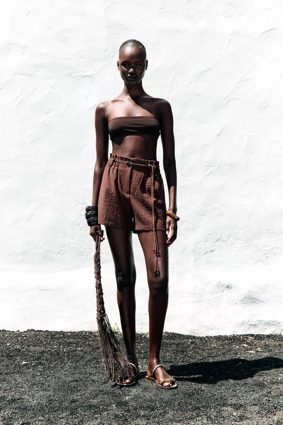 BEADED BELT SHORTS | Zara US