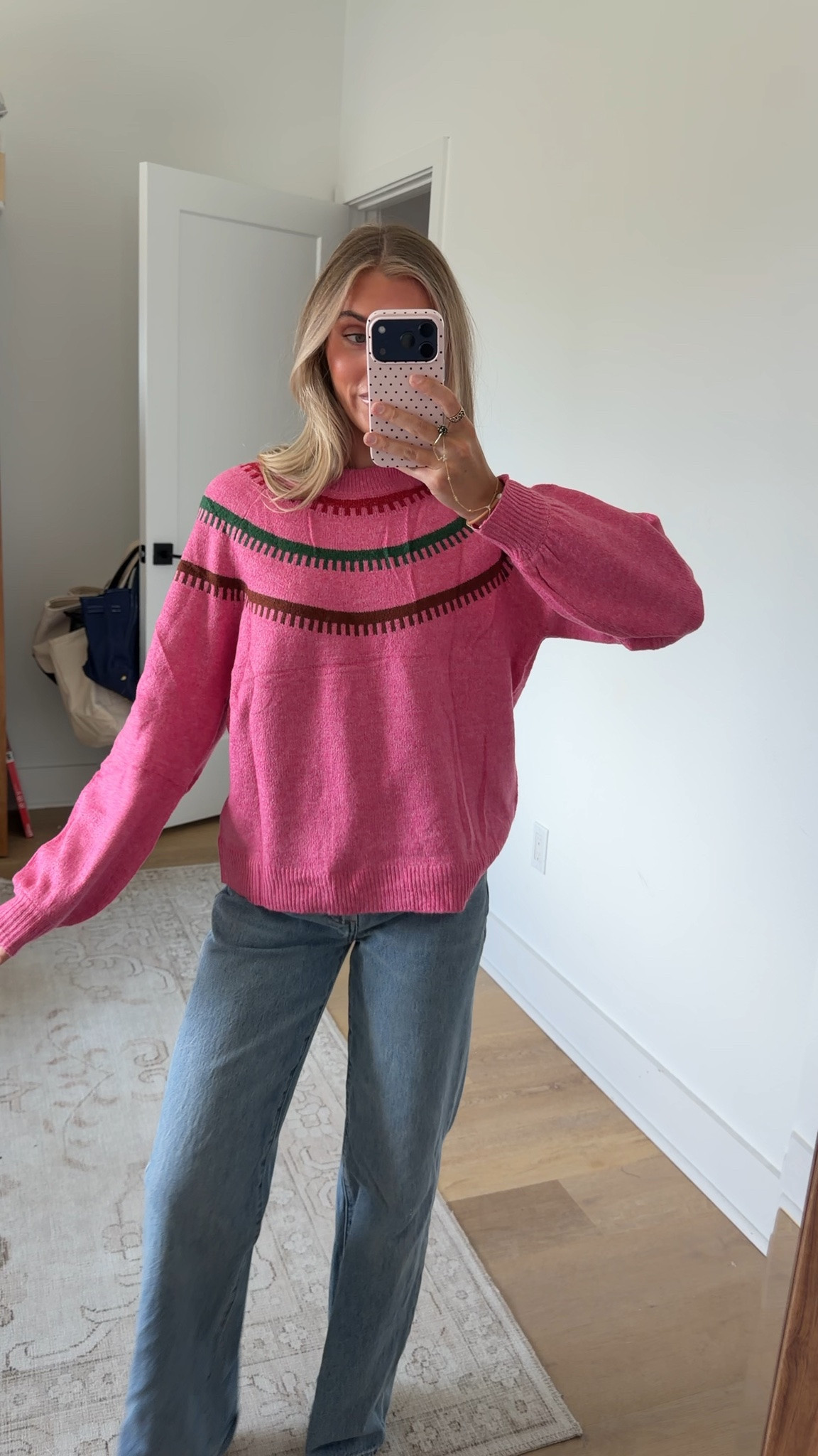 Amazon size small QIBABU Womens Striped Pullover Sweater Crewneck Lantern Sleeve Knit Tops
Casual Color Block Striped Knitwear, Fall Winter Cropped Pullover Sweater, Fair Isle Sweater Trendy Top

#LTKootd #LTKSeasonal #LTKSaleAlert