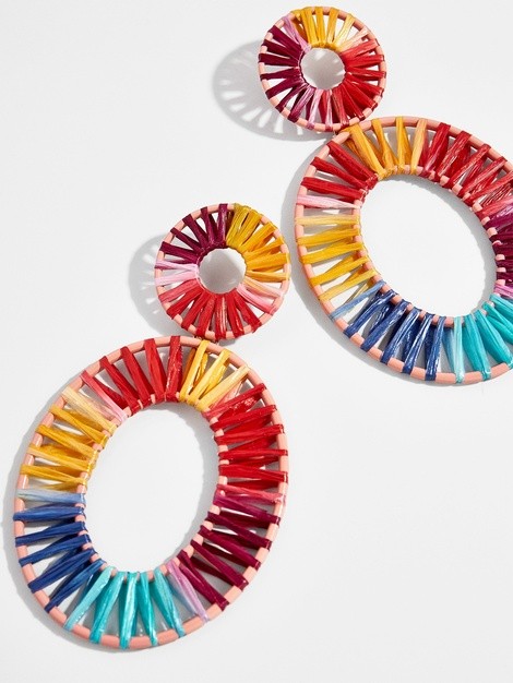 Kiera Raffia Statement Earrings | BaubleBar (US)