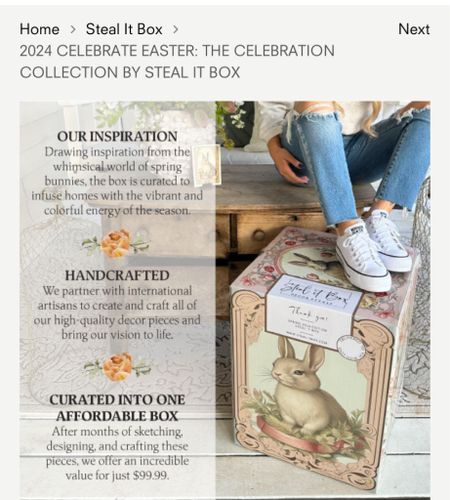 Steal it Box
Easter


#LTKfindsunder100 #LTKstyletip #LTKhome