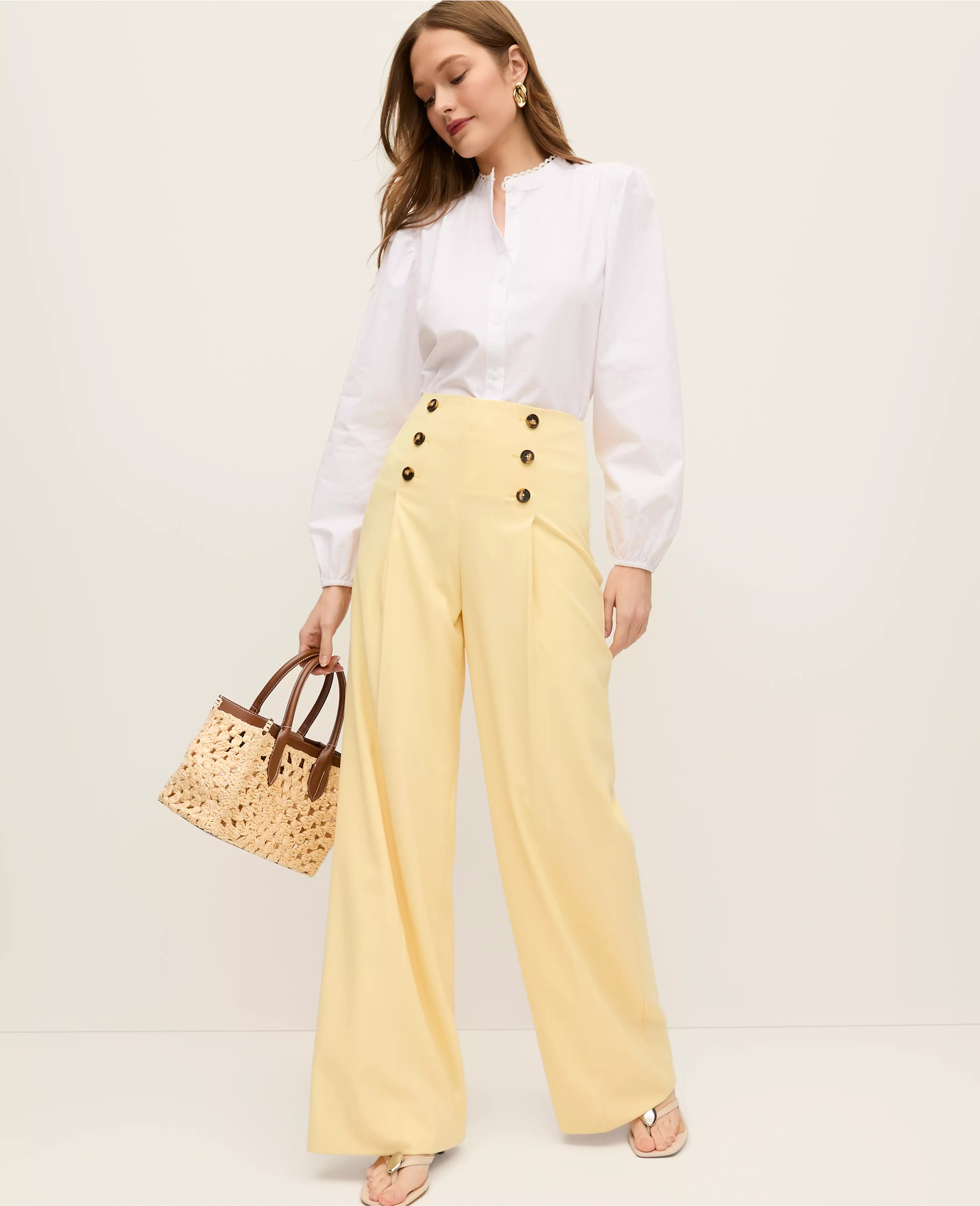 The Wide-Leg Sailor Pant | Ann Taylor