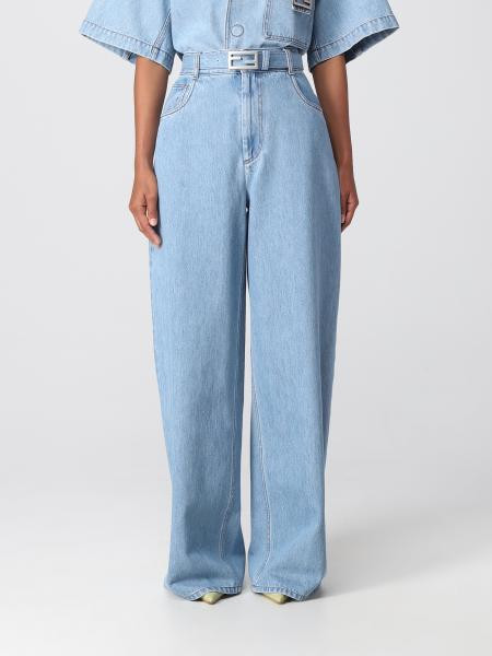 FENDI: Jeans in denim - Denim | Pantalone Fendi FLP789ANP1 online su GIGLIO.COM | Giglio.com - Global Italian fashion boutique
