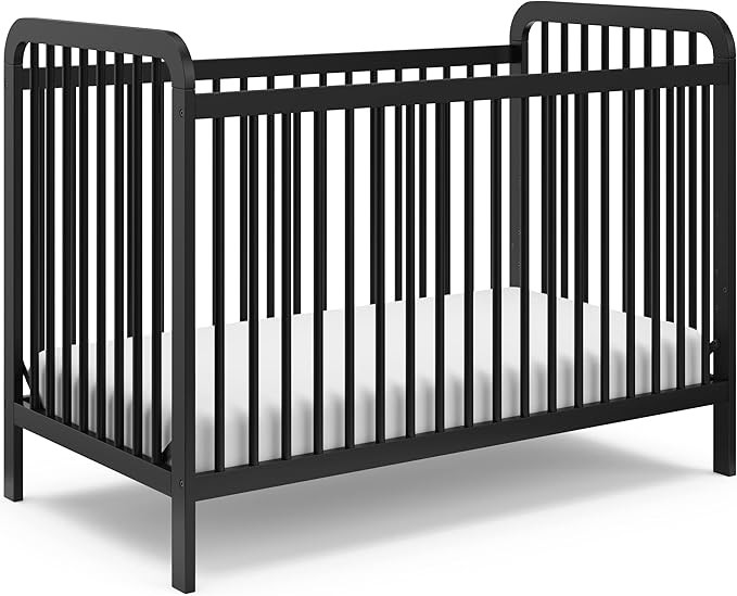 Storkcraft Pasadena 3-in-1 Convertible Crib (Black) – GREENGUARD Gold Certified, Converts to Da... | Amazon (US)