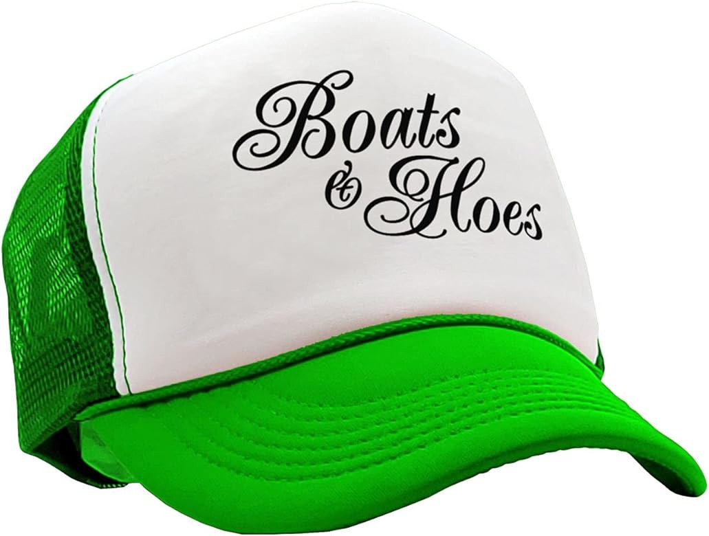 Gooder Tees - Boats N Hoes - Prestige Worldwide Ferrell Funny - Vintage Retro Style Trucker Cap H... | Amazon (US)