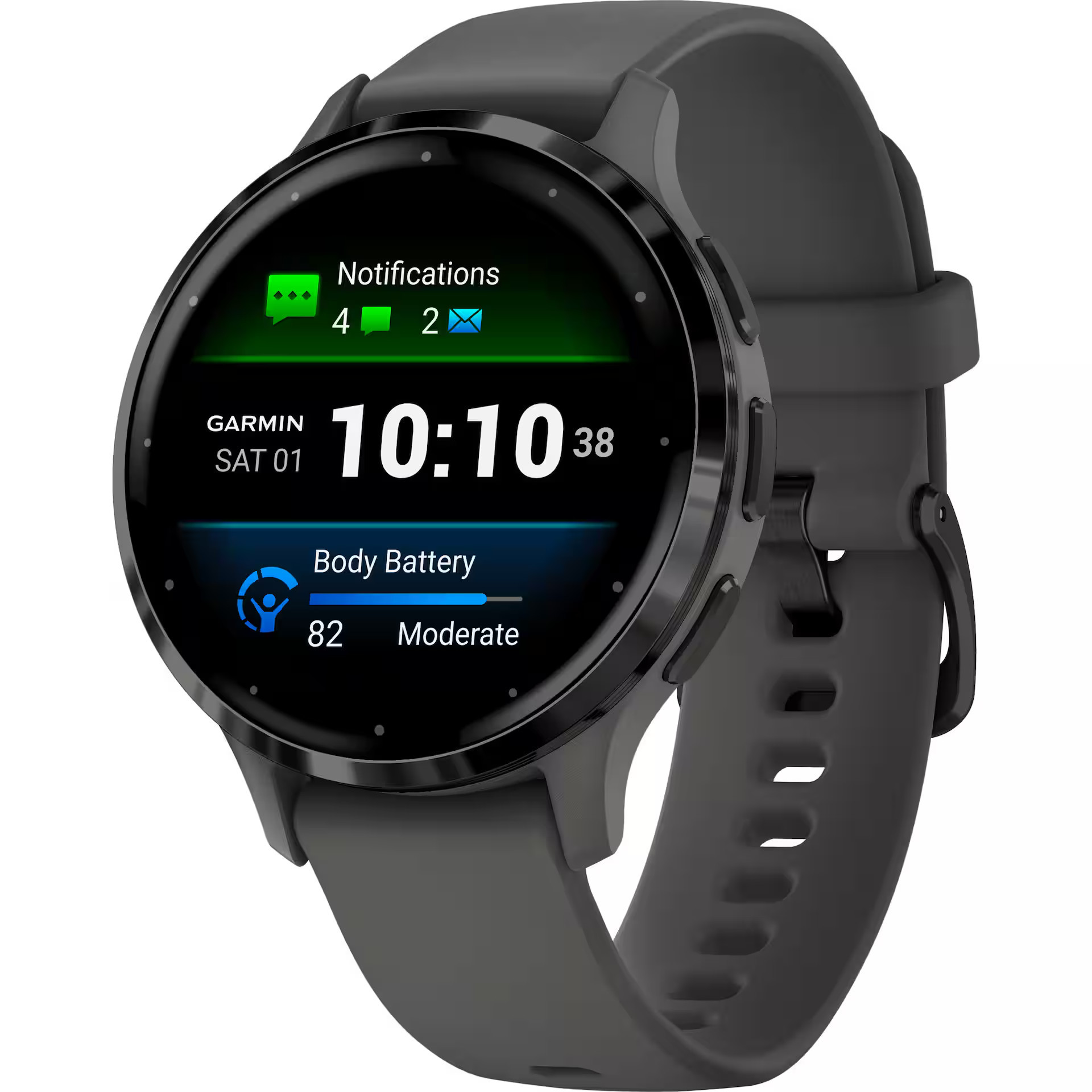 Garmin - Venu 3S GPS Smartwatch 41 mm Fiber-reinforced polymer - Stainless Steel and Pebble Gray - (2023) | Best Buy U.S.