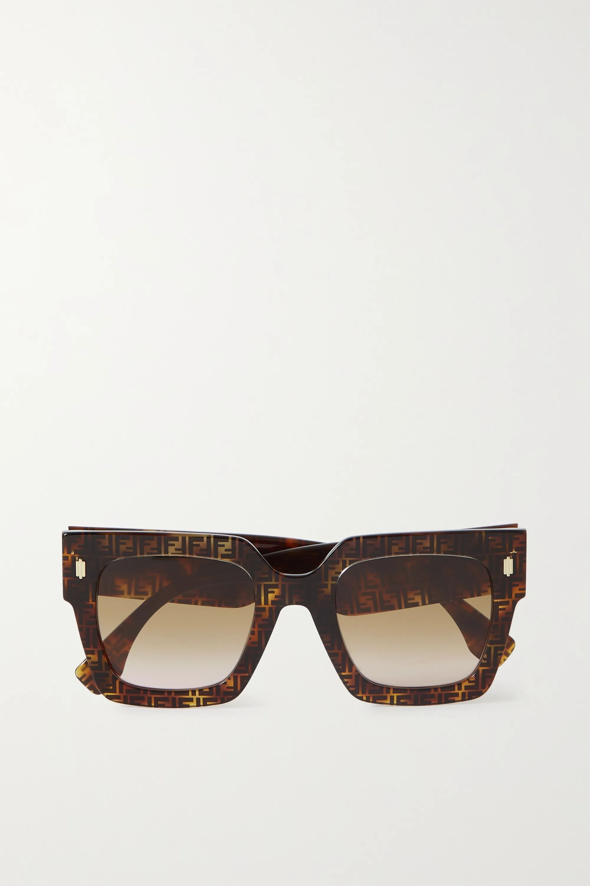 Tortoiseshell Square-frame printed tortoiseshell acetate sunglasses | Fendi | NET-A-PORTER | NET-A-PORTER (UK & EU)