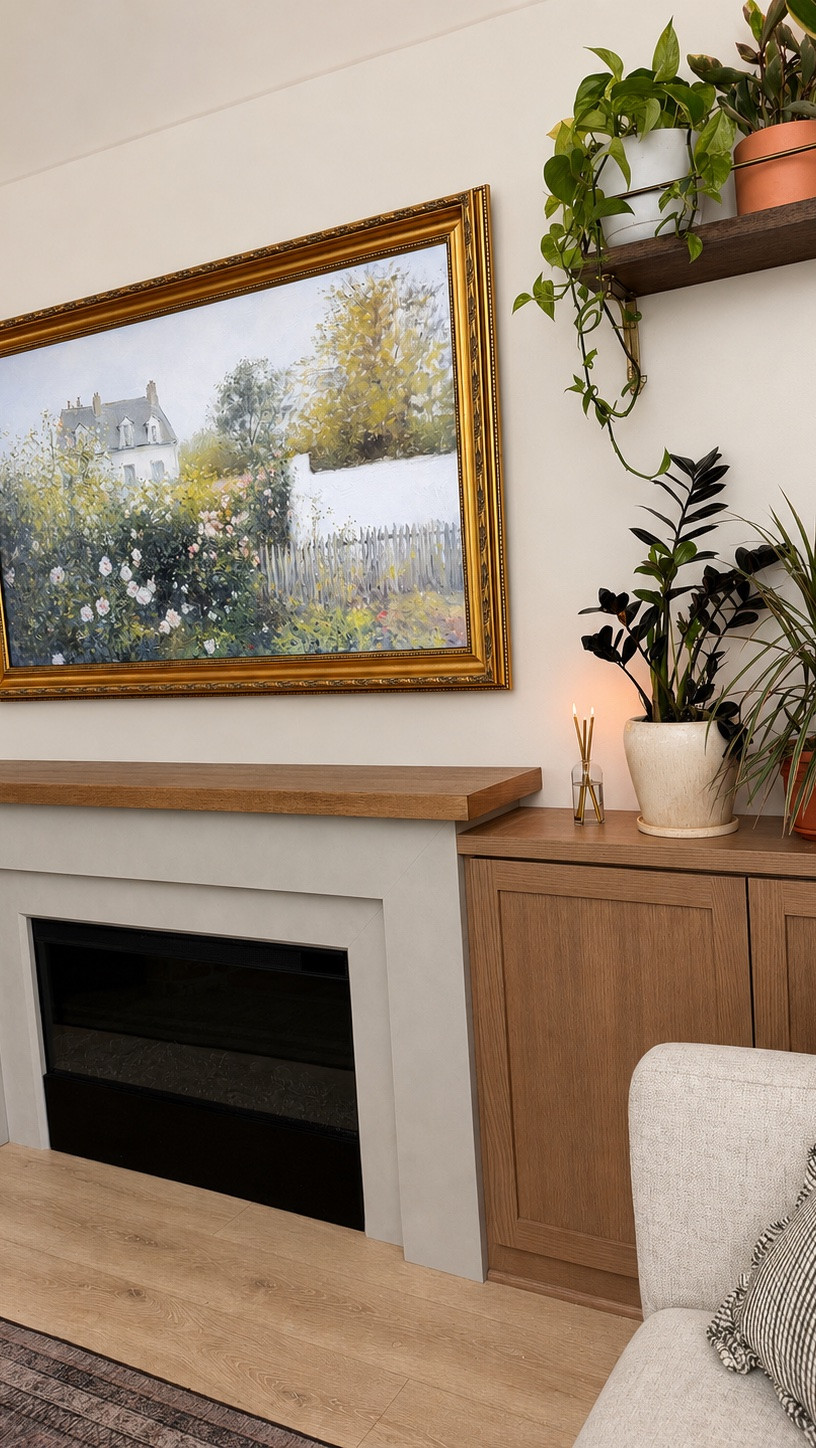 Creating a home that feels warm and welcoming has always been my goal. One of my favorite design choices is using a Frame TV so I can enjoy beautiful artwork without sacrificing a TV in our living room. It blends in seamlessly and completely changes the feel of the space.

I’ve linked everything I used to create this look from the TV and frame and fireplace to surrounding decor.

#LTKHome #LTKOver40 #LTKmomlife
