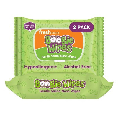 Boogie Wipes Saline Nose Wipes Fresh Scent - 90ct | Target