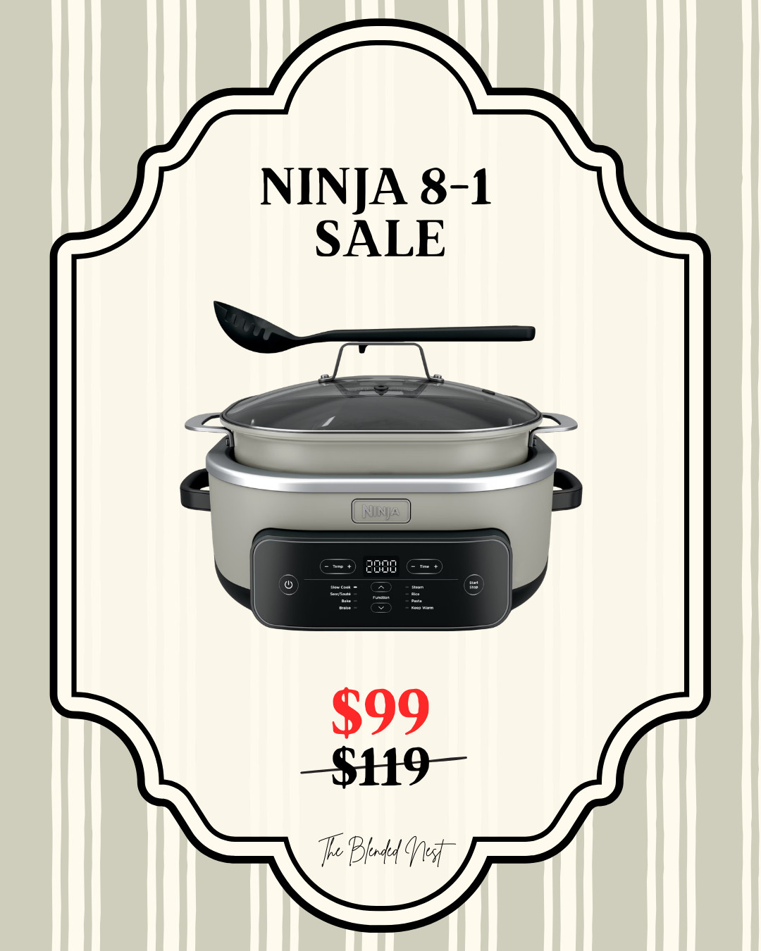 The Ninja 8 in 1 is on major sale at @walmart right now!!

Ninja 8-in-1, Ninja air fryer, Ninja Foodi, Ninja sale, Ninja deal, Walmart finds, Walmart sale, Walmart deals, Walmart kitchen finds, kitchen appliance sale, kitchen finds, air fryer sale, air fryer deal, air fryer, air fryer must have, kitchen must haves, kitchen essentials, countertop appliances, small kitchen appliances, cooking essentials, kitchen gadgets, kitchen upgrades, home finds, affordable kitchen finds, Walmart home finds, Walmart kitchen deals, Ninja kitchen, Ninja appliance, Ninja kitchen appliance, cooking gadgets, cooking must haves, meal prep essentials, easy cooking, easy meals, quick meals, weeknight dinners, kitchen favorites, home essentials, home must haves, appliance deals, appliance sale, major sale, sale alert, deal alert, amazing deals, must have finds, Amazon alternatives, holiday shopping, gift ideas, kitchen gift ideas, housewarming gifts, wedding registry ideas, new home essentials, home upgrade, kitchen upgrade, fall kitchen finds, fall home finds, LTK finds, LTK home, LTK shopping, LTK deals, The Blended Nest  

 #LTKfoodie #LTKHome #LTKSaleAlert