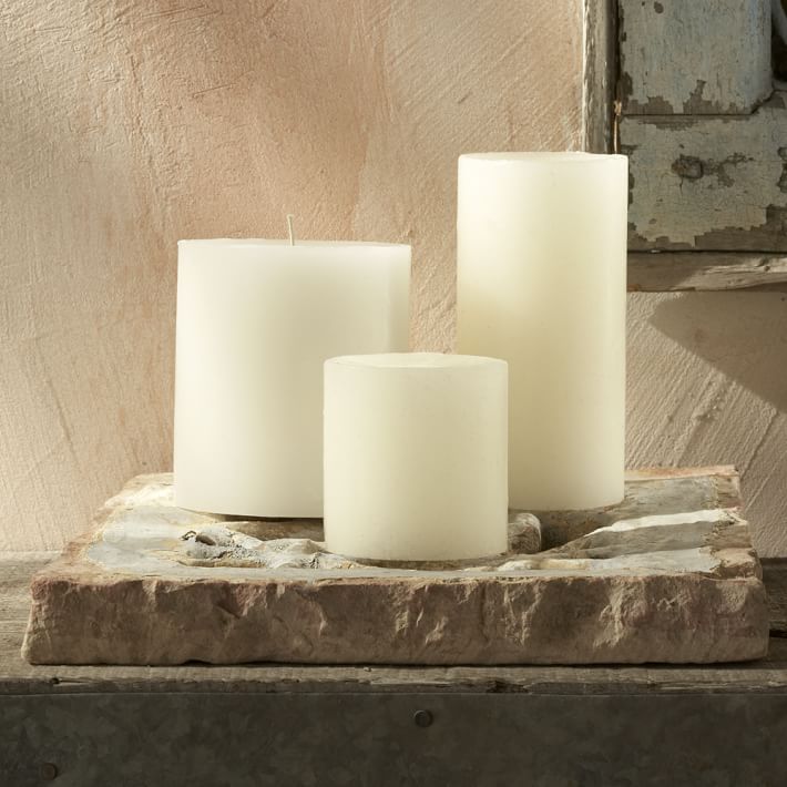 Unscented Wax Pillar Candle | West Elm (US)