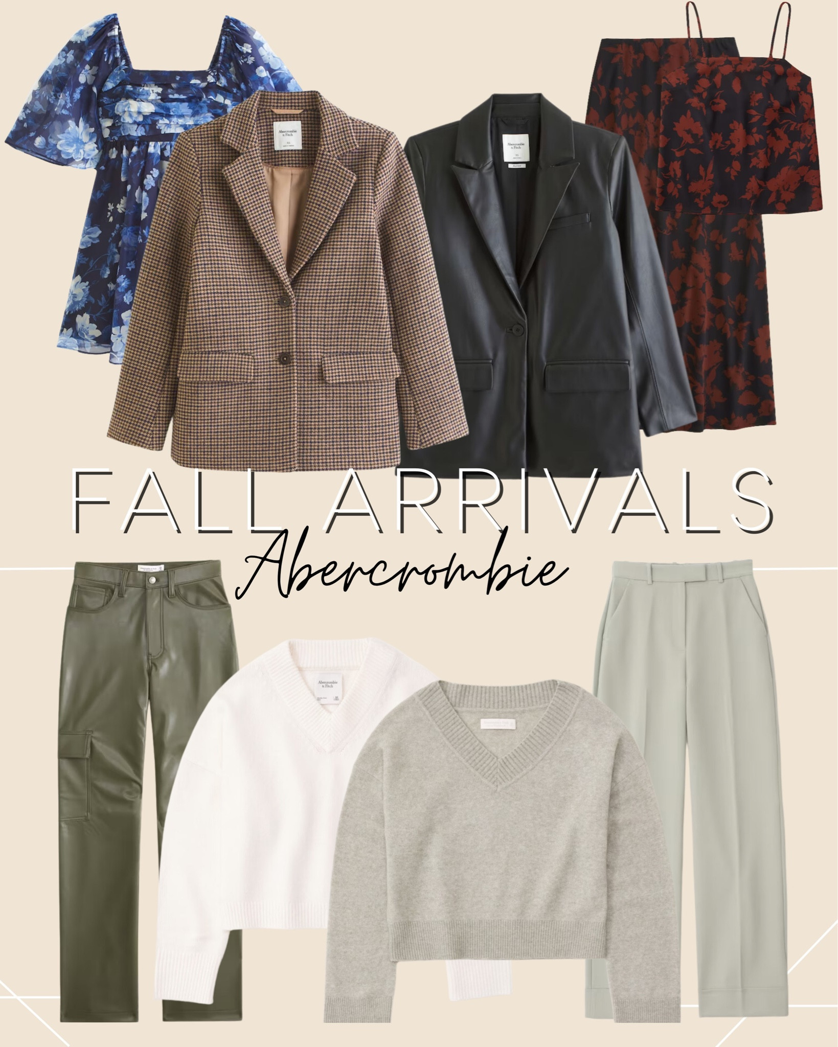 Abercrombie - Fall Essentials - Fall Arrivals - Fall Outfit - LTKSale - Leather Jacket - Blazer - Matching zest 

#LTKSale #LTKstyletip #LTKworkwear