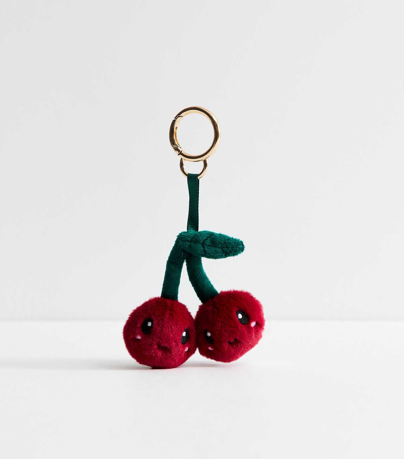 Burgundy Cherry Plush Bag Charm | New Look | New Look (UK)