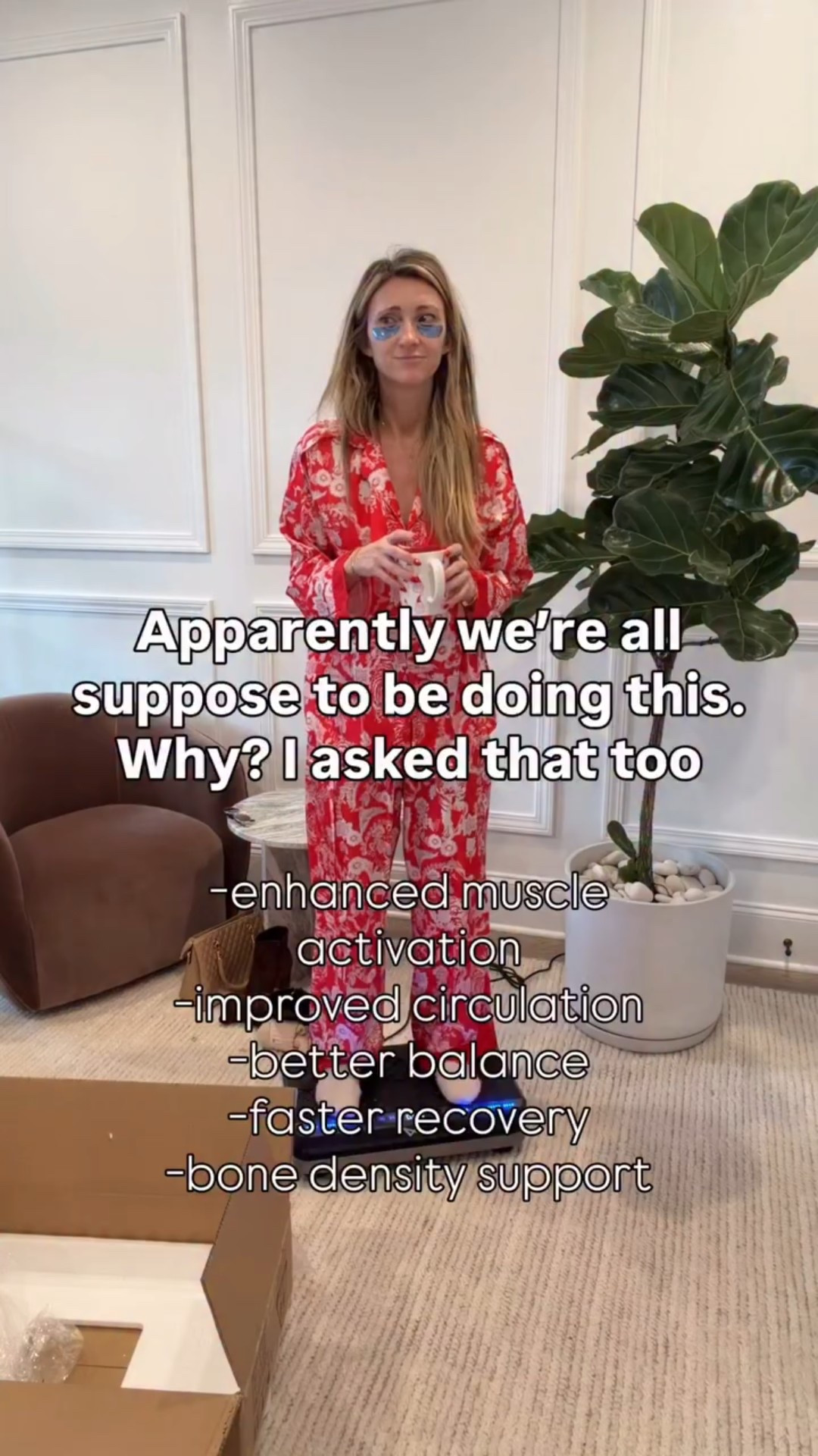 Apparently we are all supposed to be doing this?? Have you jumped on the trend? Comment down below ⬇️⬇️ 

#vibration #vibrationpad #momof4 #biohack #weightlosssupport #newyear