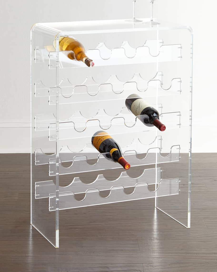 Allegra Acrylic Wine Rack | Horchow