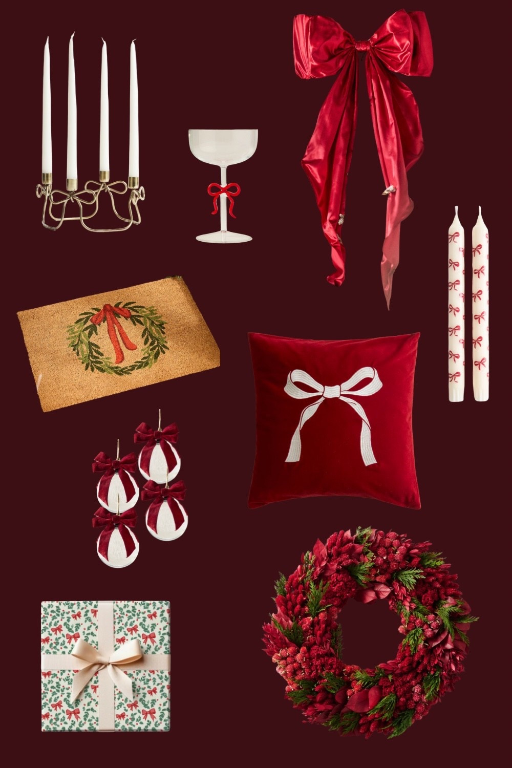 Bows Christmas Decor Theme ♥️🎄🎁

#LTKHome #LTKFindsUnder100 #LTKSeasonal