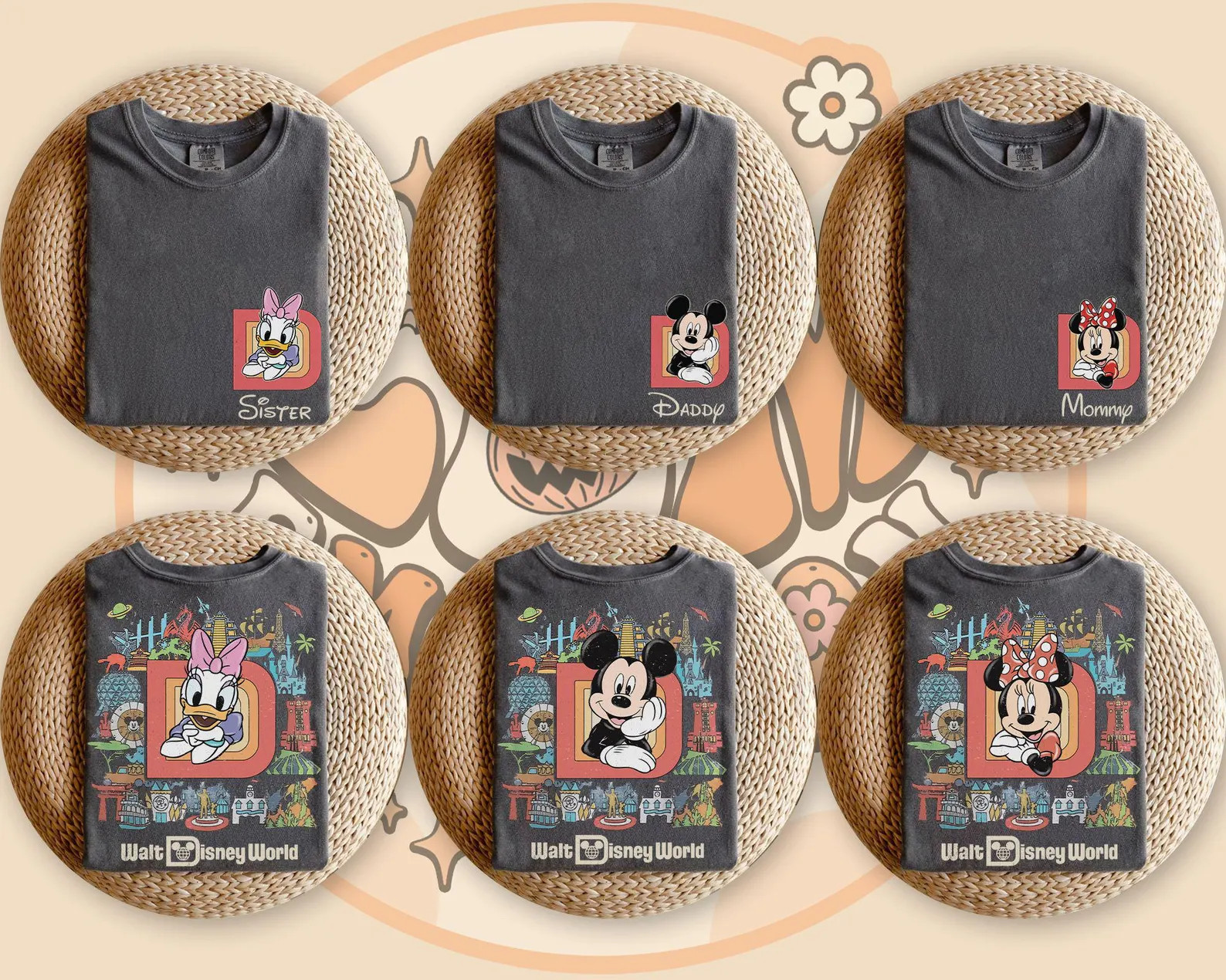Custom Walt Disneyworld 2 Side Comfort Color Shirt, Custom Name Disney Family 2025 Shirts, Mickey... | Etsy (US)