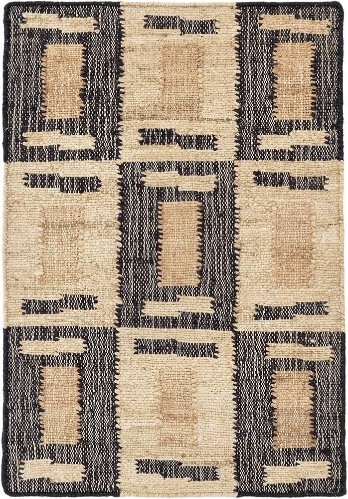 Dash and Albert Cassia Handwoven Jute Rug, 9.5 X 13.5 Feet, Black/Neutral Geometric Pattern - Pre... | Amazon (US)