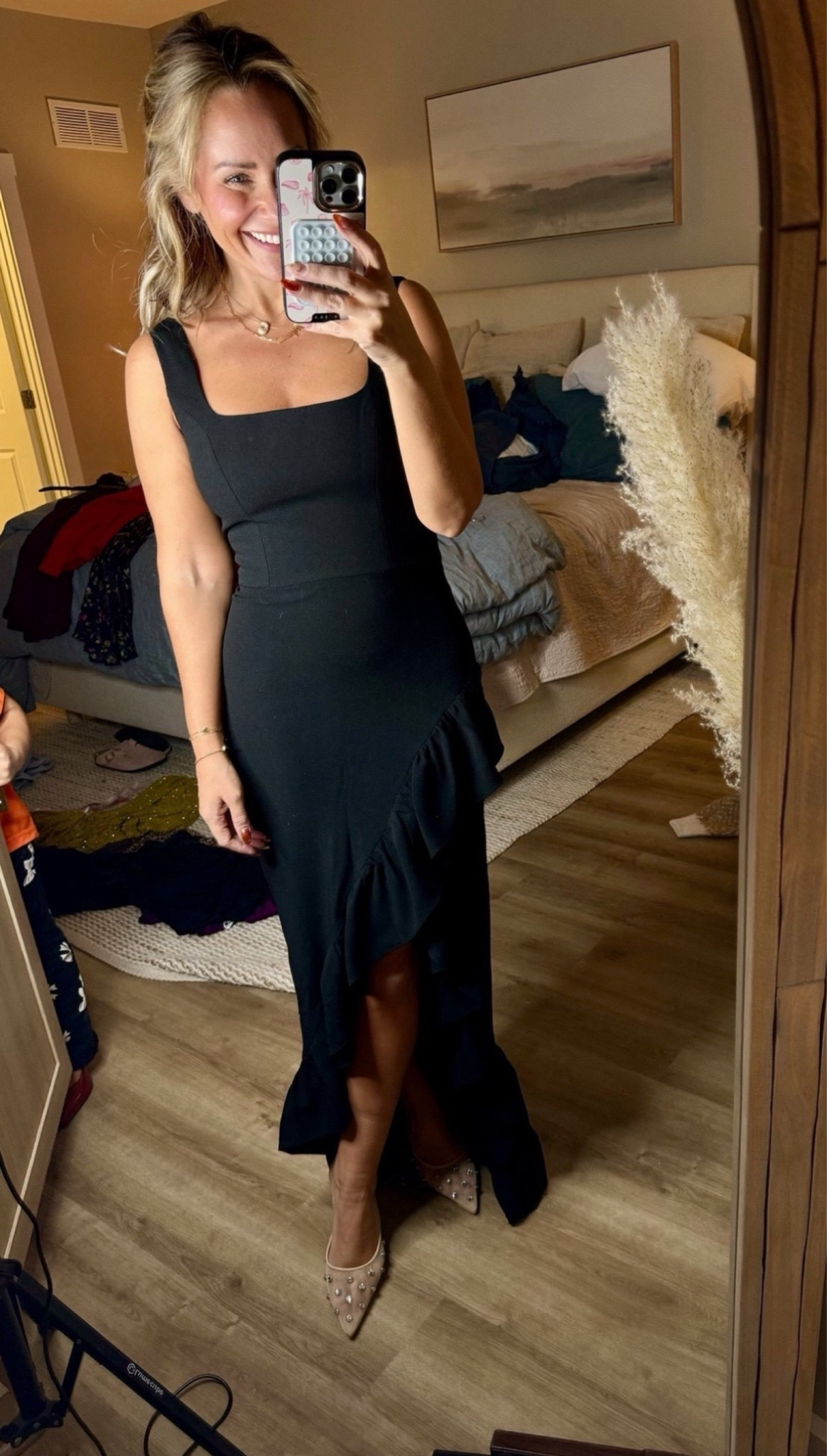 Sale alert!✨ this ruffle black dress from Nordstrom is so good! Now under $150💁🏼‍♀️ all sizes available🖤

wedding guest dresses, event wear dress, formal dress, Nordstrom, maxi dresses, long dresses, Claire Tammaro 

#LTKStyleTip #LTKMostLoved #LTKWedding

#LTKParties #LTKSaleAlert #LTKWedding