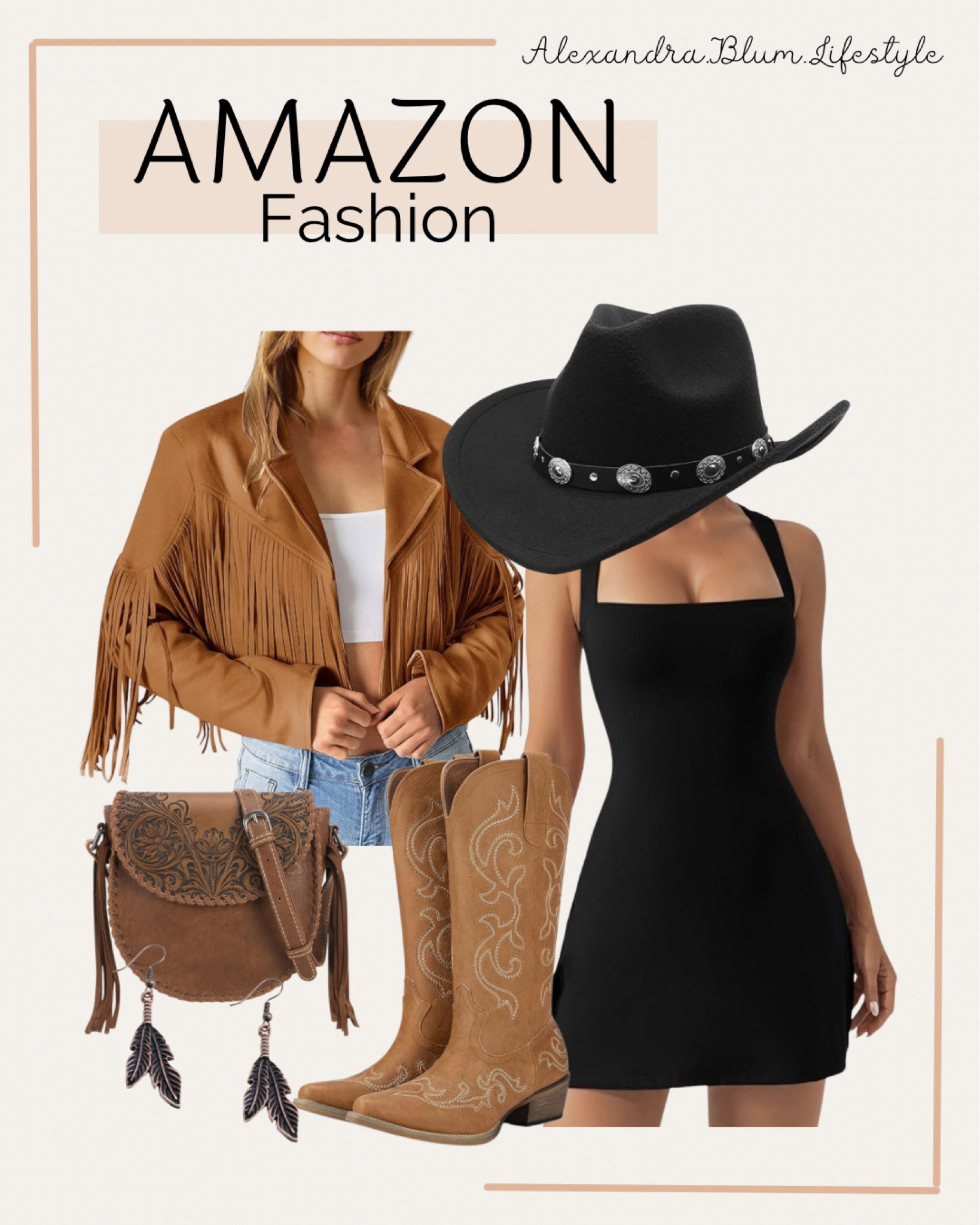 black dress with brown cowgirl boots Laredo Women's Eternity Black Leather Cowgirl Boots 5970 – Russell's  Western Wear, Inc main image 0
