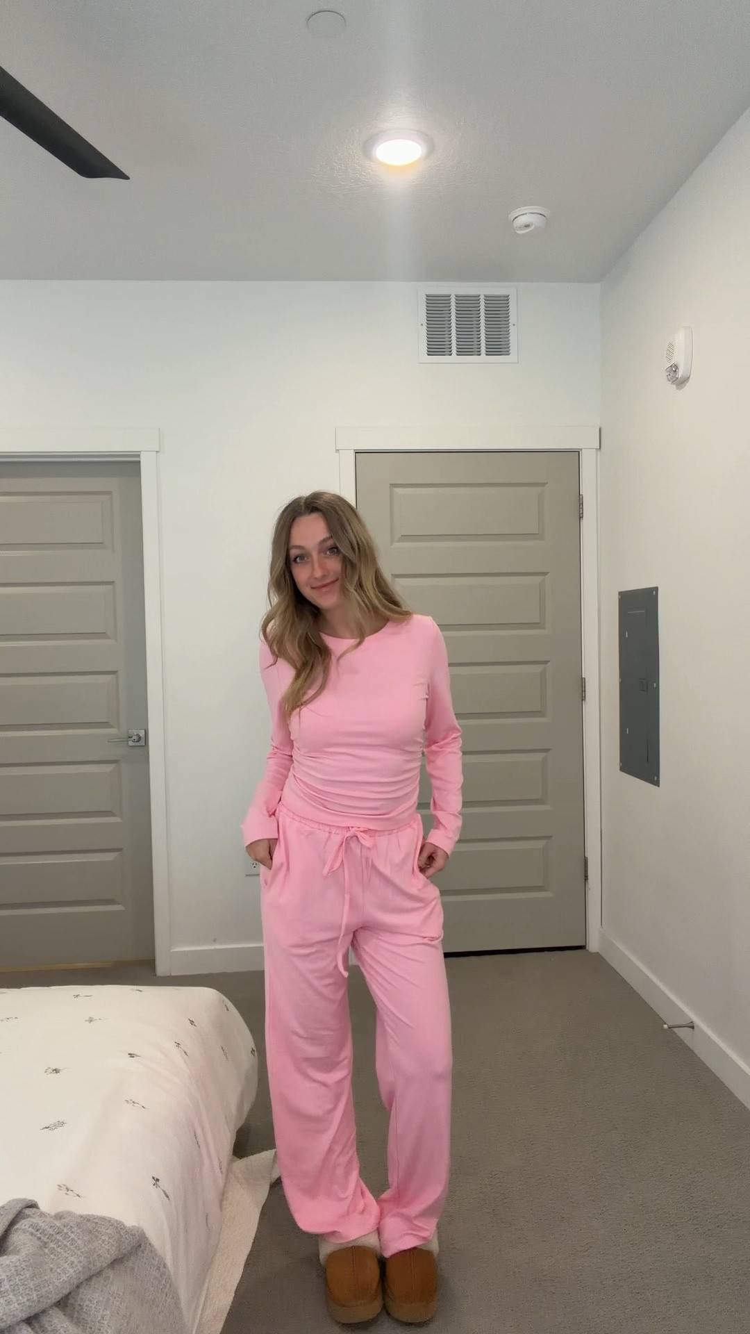 The cutest 2 piece pink set from Amazon!! So girly and cute! Wearing a size small, true to size! 

#LTKPetite #LTKSeasonal #LTKValentine