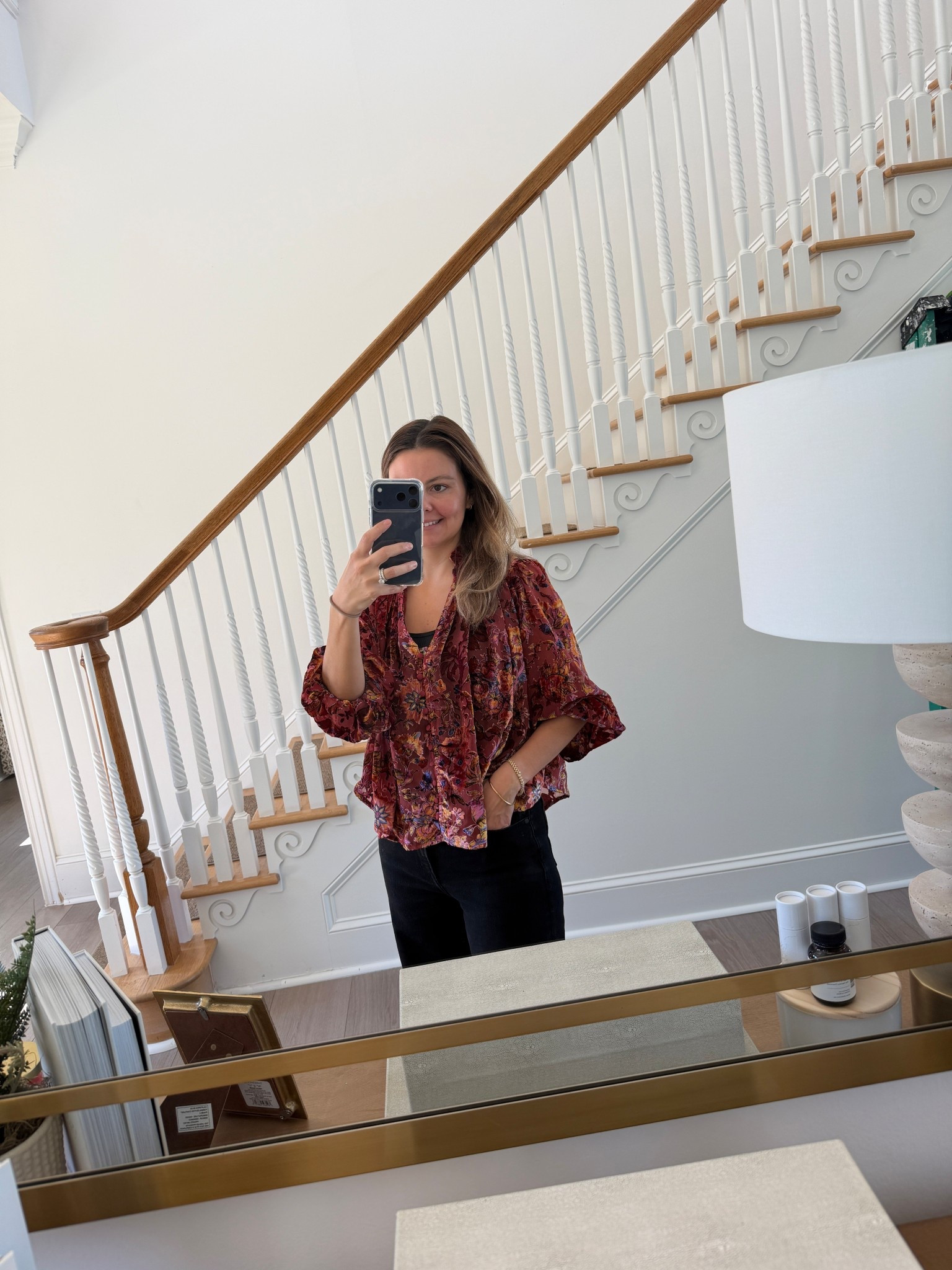 Cutest Anthropology top!! I’m wearing a size small and could’ve sized down but I just added a little tank underneath it! 

#LTKSeasonal #LTKPetite