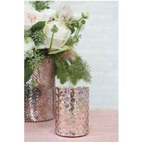 Mercury Glass Style Votive Candle Holder - Pink Blush 2 Sizes Home Decor Weddings | Etsy (US)