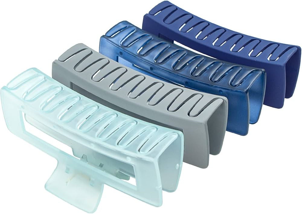 4 Pack Extra Large Hair Claw Clips for Women, 5'' Hair Clips for Thick and Long Hair, 90's Non-sl... | Amazon (US)