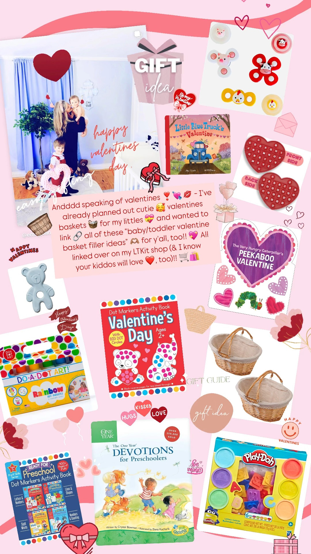 Andddd speaking of valentines ❣️💘💋 - I’ve already planned out cutie 🥰 valentines baskets 🧺 for my littles 💝 and wanted to link 🔗 all of these “baby/toddler valentine basket filler ideas” 🫶🏽 for y’all, too!! 💖 All linked over on my LTKit shop (& I know your kiddos will love ❤️, too)!! 🛒🛍️

#LTKKids #LTKBaby #LTKFamily