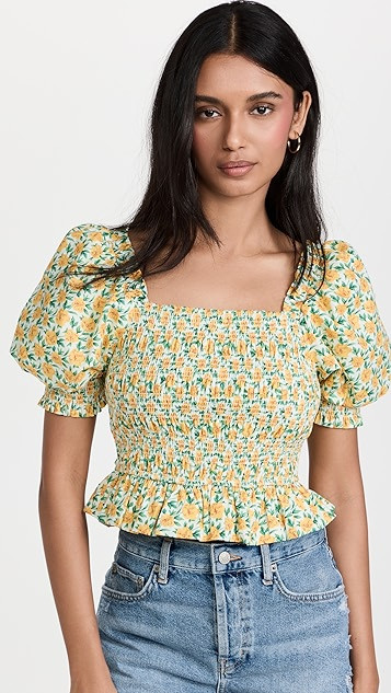 Floral Smocked Blouse | Shopbop