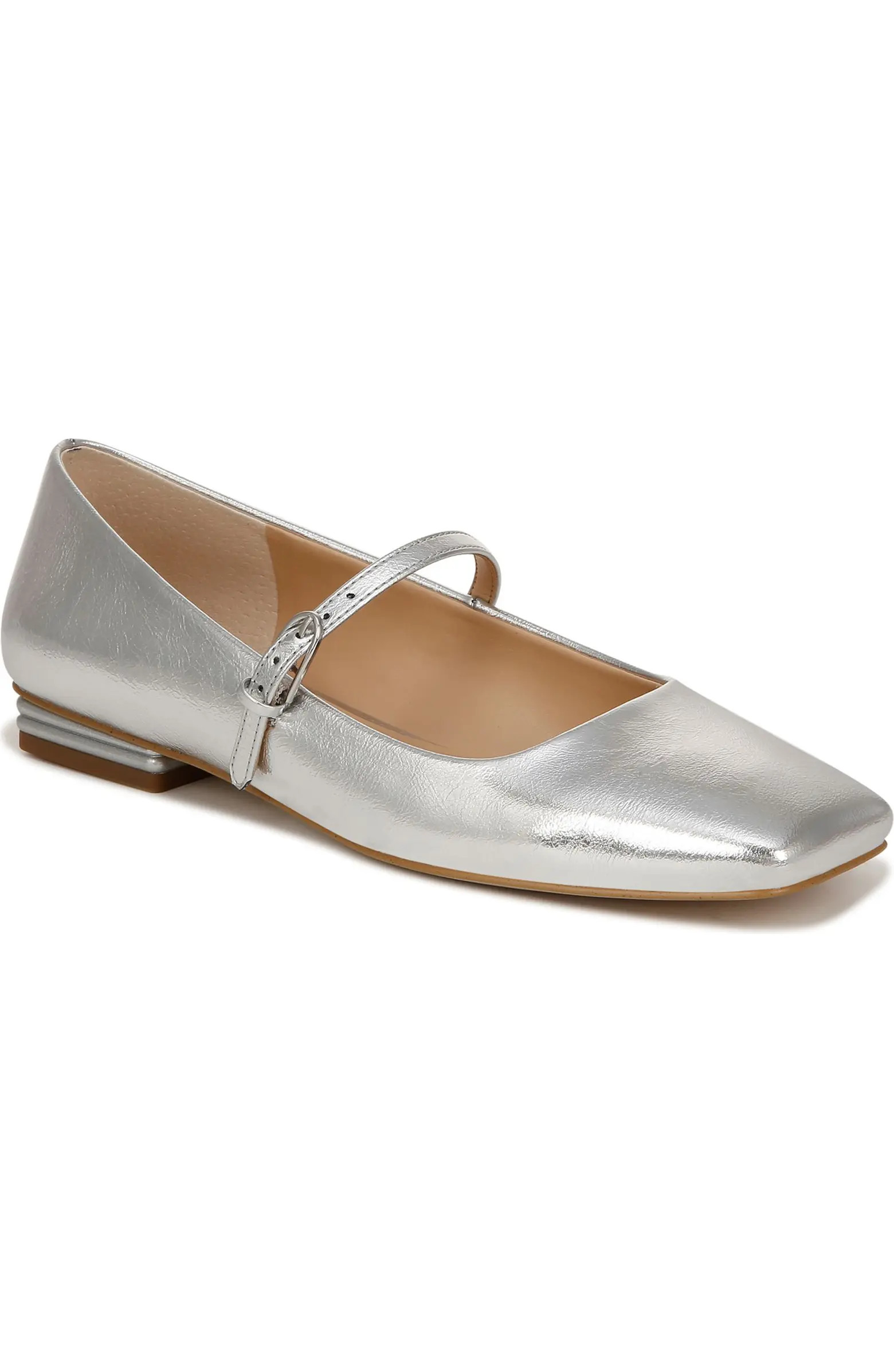 Franco Sarto Tinsley Square Toe Mary Jane Flat (Women) | Nordstrom | Nordstrom