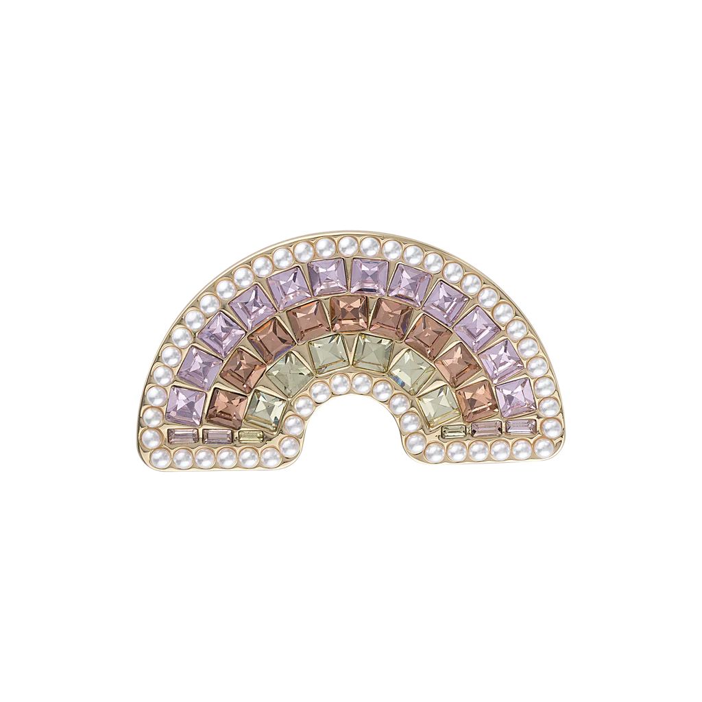 Crystal & Pearl Rainbow Brooch | Stoney Clover Lane