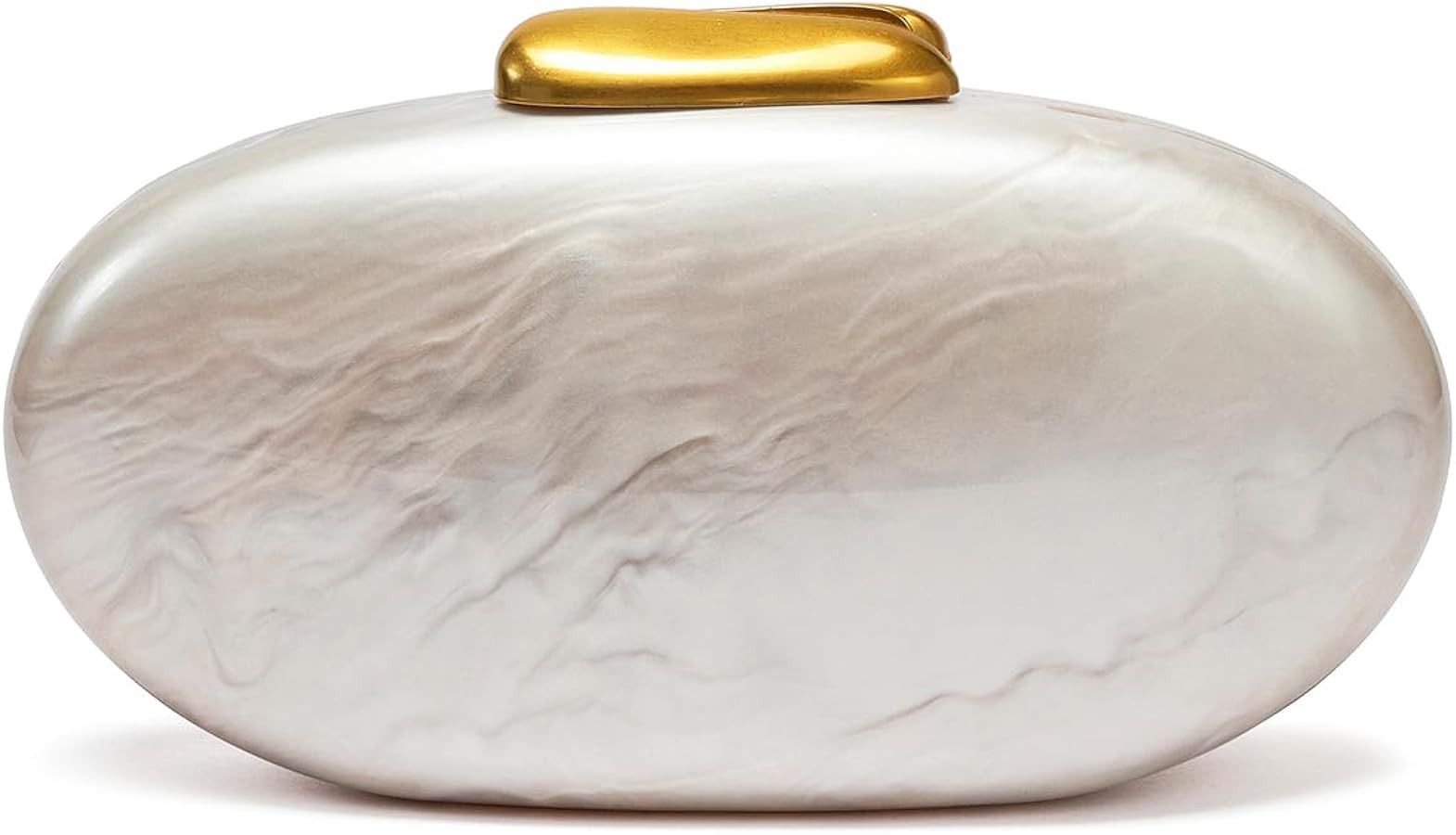 Pearl Acrylic Clutch Purse for Women, Marbled Shell Evening Bag for Wedding Guest Party Prom Cros... | Amazon (US)