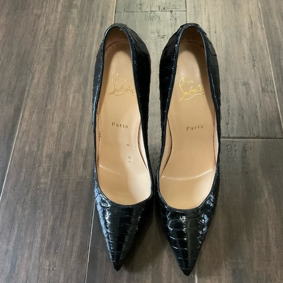Christian Louboutin So Kate 120MM Black Python Pumps Size 41.5 US 11.5 | Poshmark