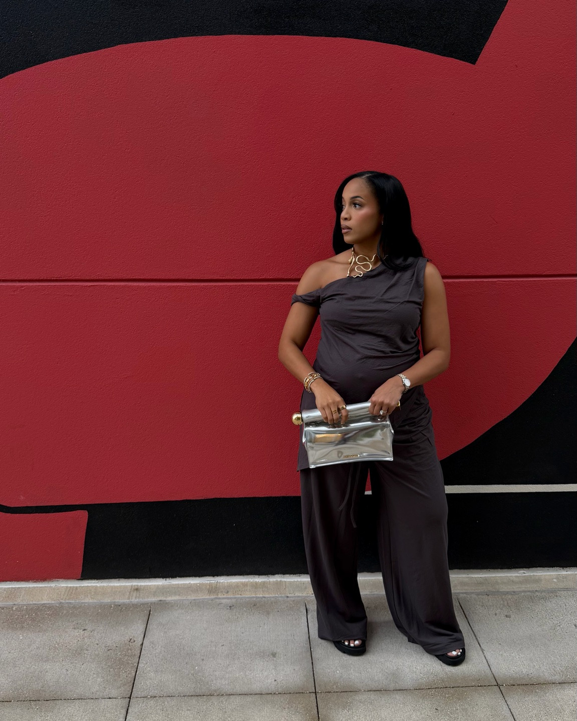 Bump friendly date night look! This set is so comfy and I love my statement necklace

#LTKBump #LTKgrwm #LTKootd