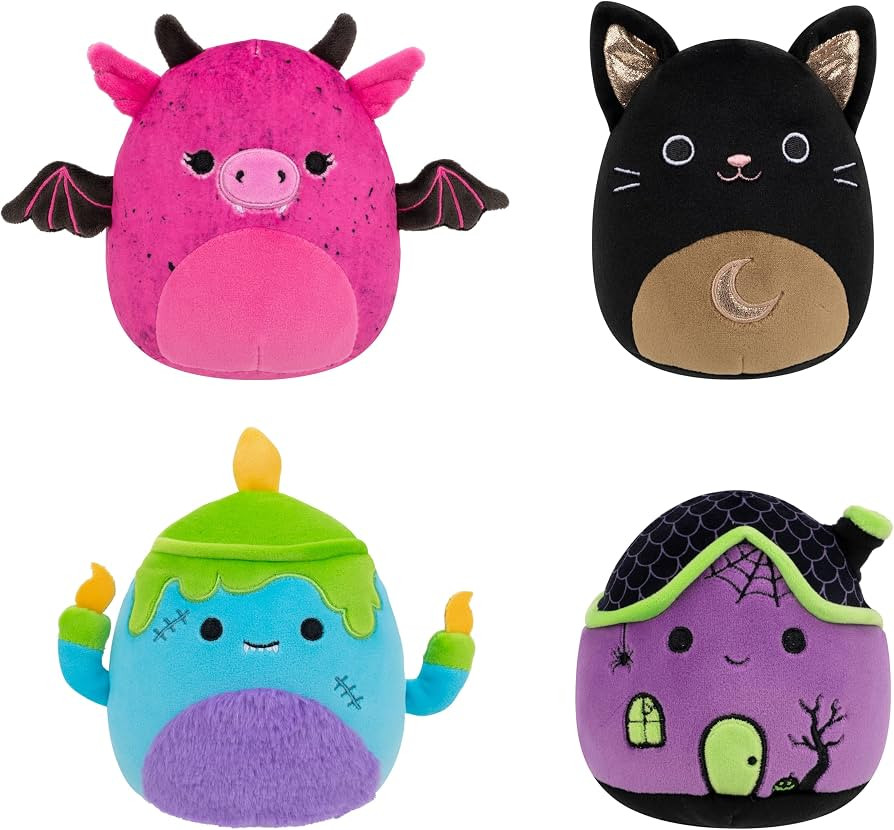 Squishmallows Original Halloween 4-Pack \u2013 Official Jazwares Plush (Little) (Amazon Exclusive... | Amazon (US)